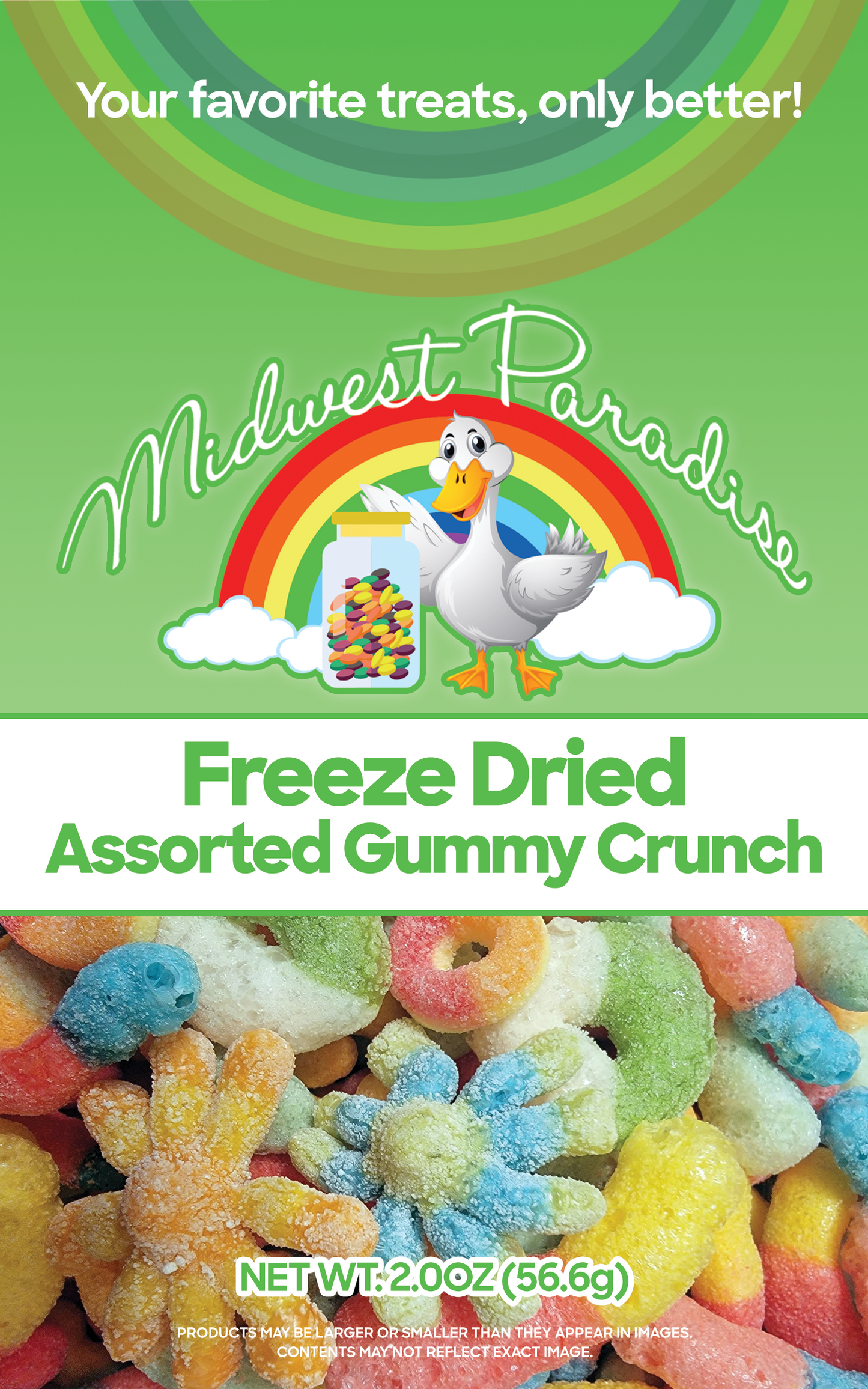 Freeze Dried Assorted Gummy Crunch
